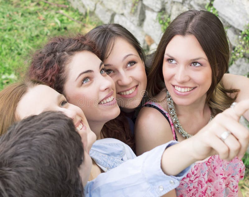 Group of college/university students royalty free stock images Group of college/university students royalty free stock images