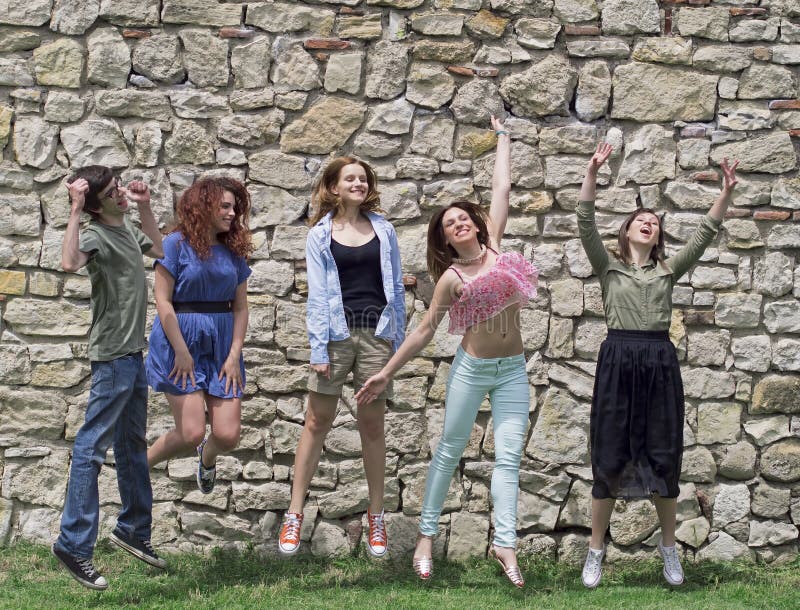 Group of college/university students royalty free stock images Group of college/university students royalty free stock images