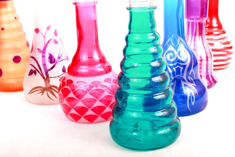 Group of color vase