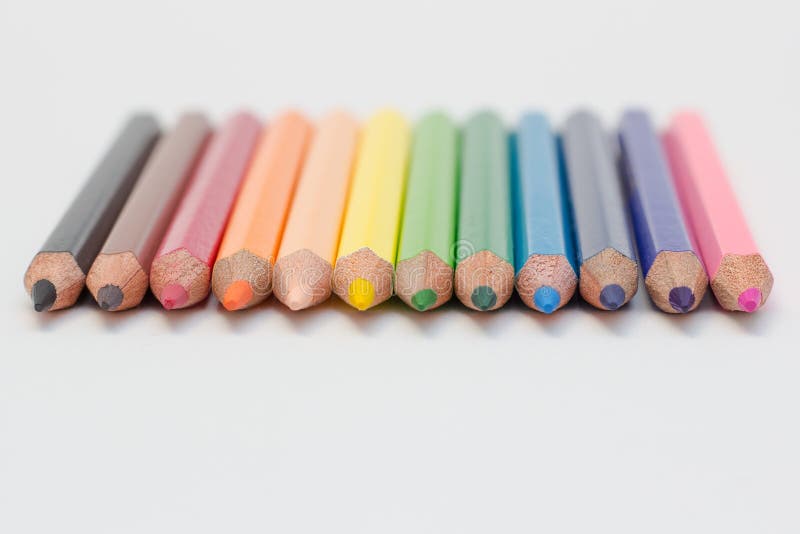 Group colored pencils royalty free stock photos Group colored pencils royalty free stock photos