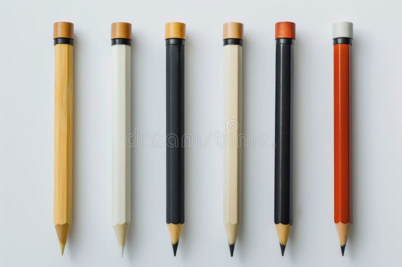 A group of colorful pencils, perfect for school or office themes royalty free stock photos