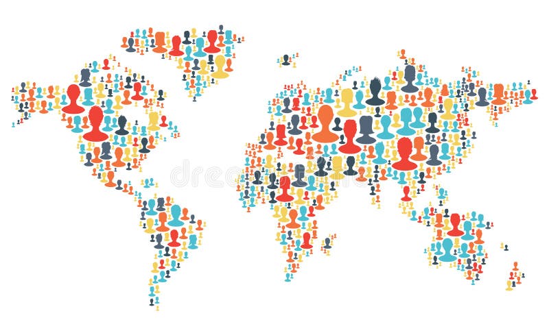 Group People Earth Shape Stock Illustrations – 1,700 Group People Earth ...