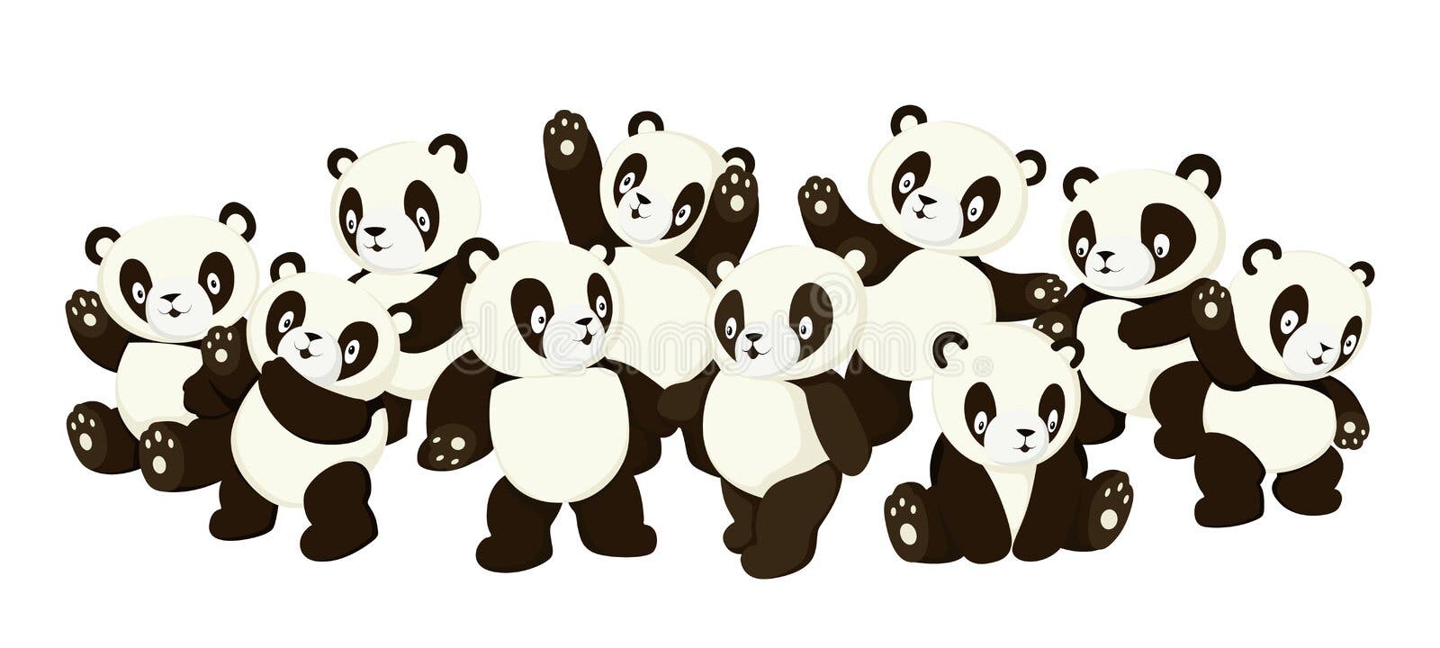 Панда из символов.