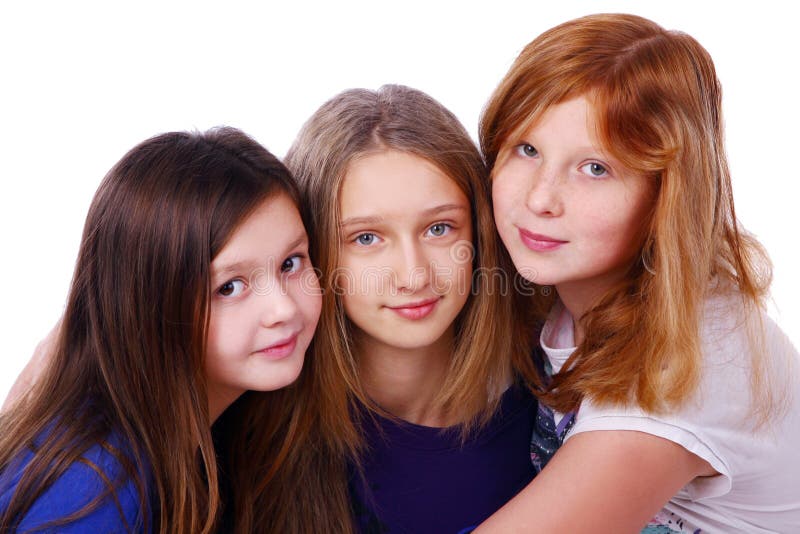 Group of cute and happy girls