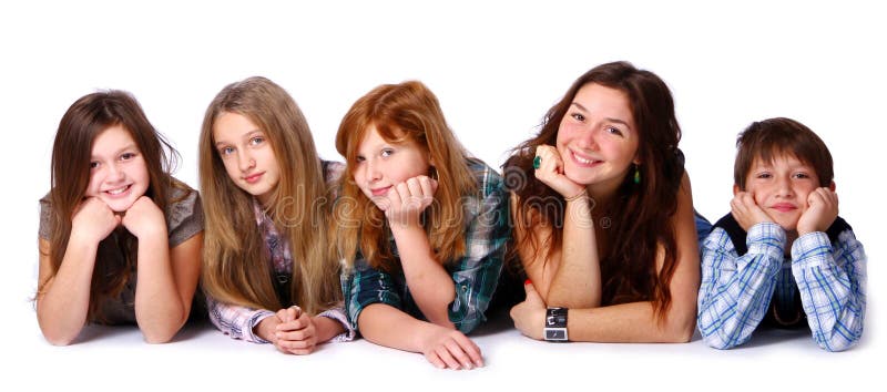 Group of cute and happy kids