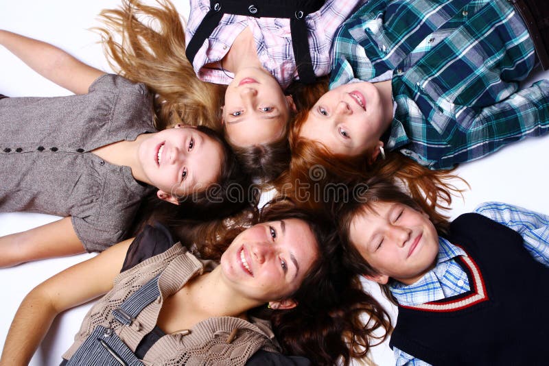 Group of cute and happy kids