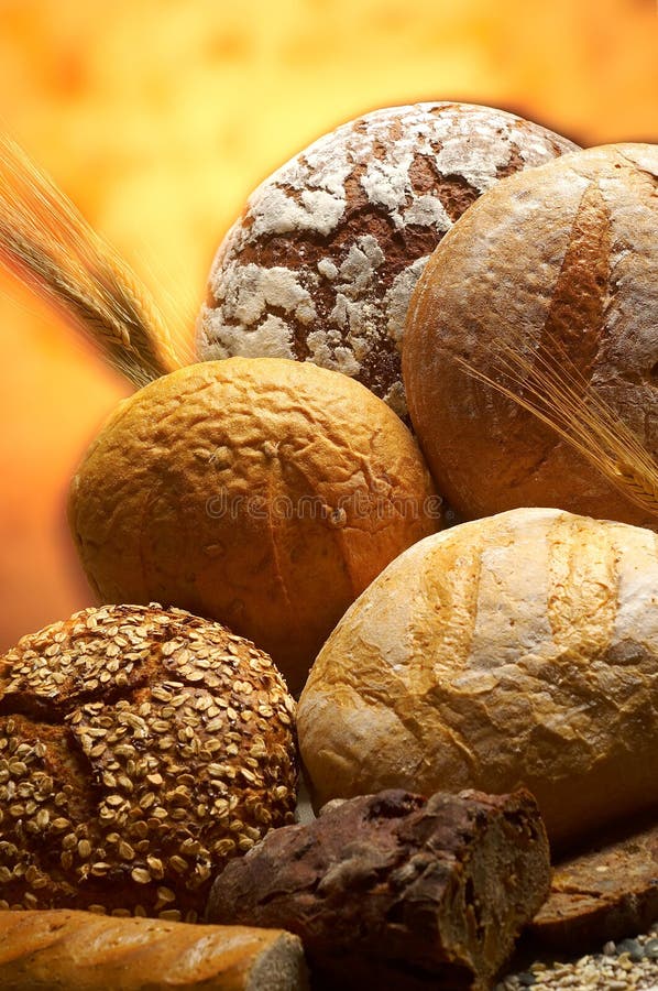 Group of Different Bread Products Stock Image Image of bakery, warm