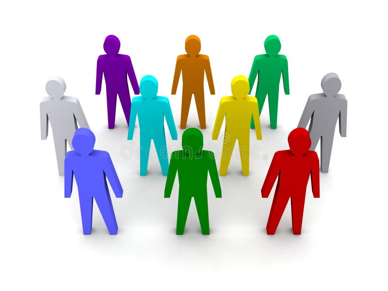 Group of different people. vector illustration