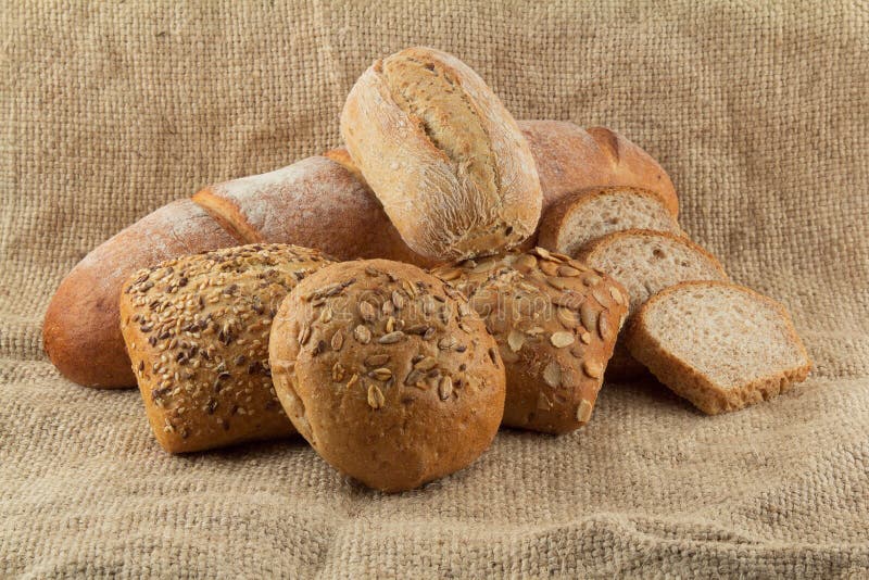 Group of Different Types of Bread Stock Photo Image of italian, grain