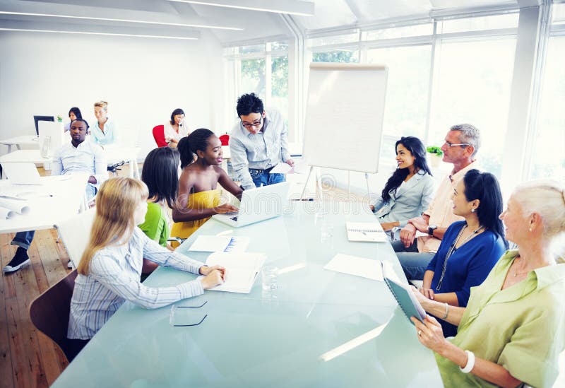 Group of Diverse People Working in the Office royalty free stock images Group of Diverse People Working in the Office royalty free stock images