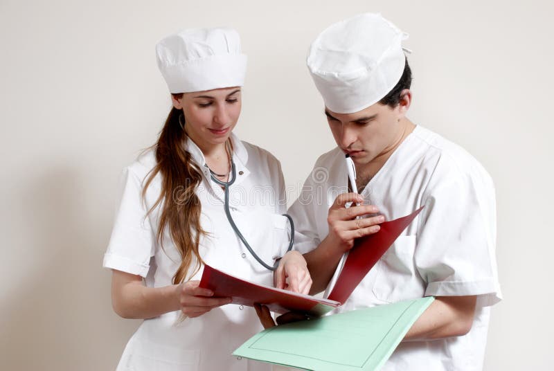 Group of doctors in working conditions