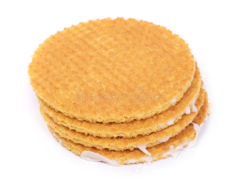 Group of dutch waffles royalty free stock photography