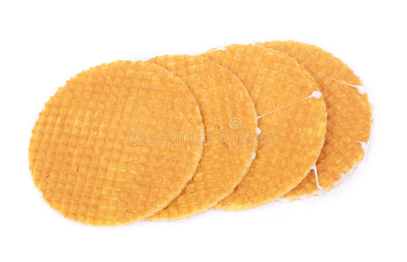 Group of dutch waffles royalty free stock photo