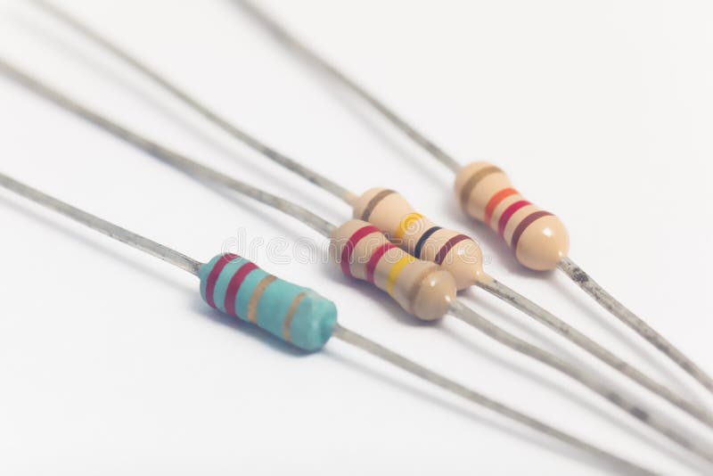 Group of Electronic Resistors Stock Image Image of detail, electrode