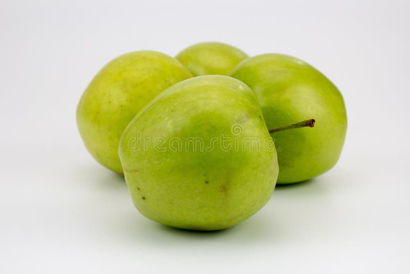 Group of fresh healthy apples royalty free stock photography