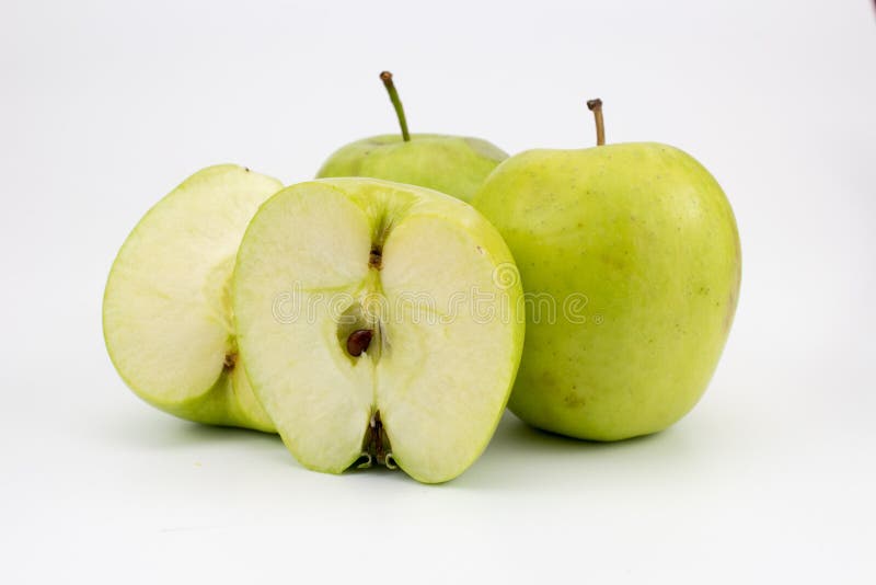 Group of fresh healthy apples royalty free stock photos