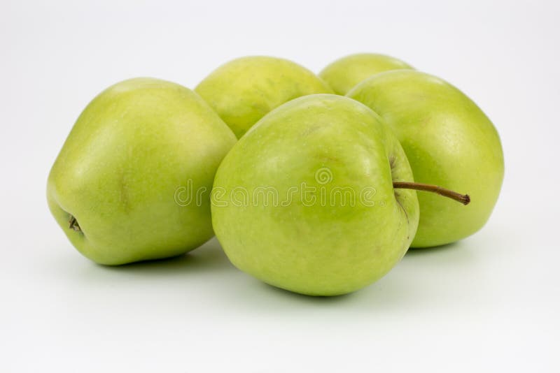 Group of fresh healthy apples royalty free stock photo