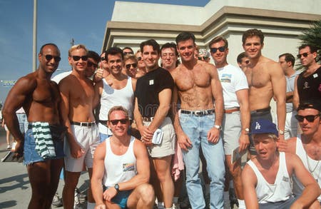 Group of Gay Men in West Hollywood, Editorial Photo - Image of