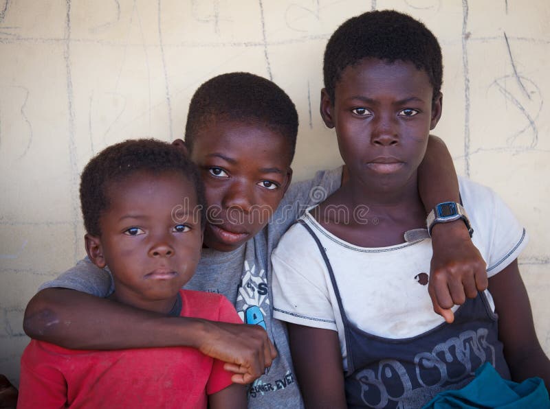 Group of Ghanaian kids