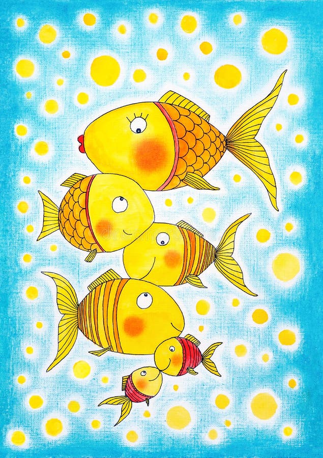 Easy Fish Painting For Kids [Free Template]  Painting for kids, Fish  painting, Kids watercolor