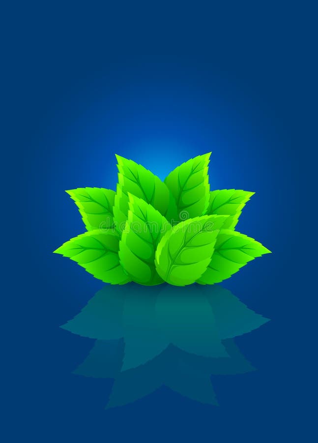 Green Leaf Blue Background Stock Illustrations 184,928 Green Leaf