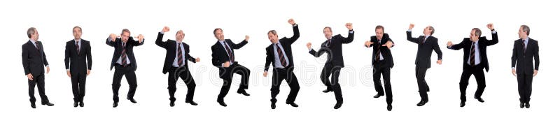 Group Of Happy Business Men Stock Photo