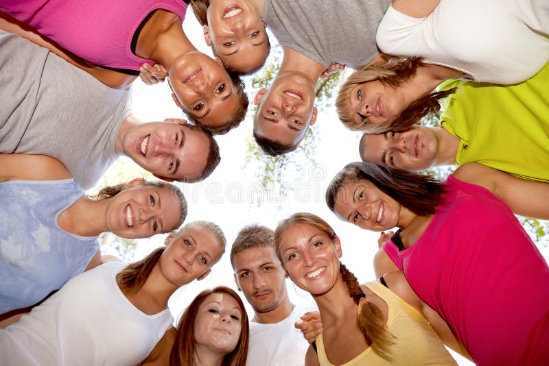 Group of happy friends stock photography Group of happy friends stock photography