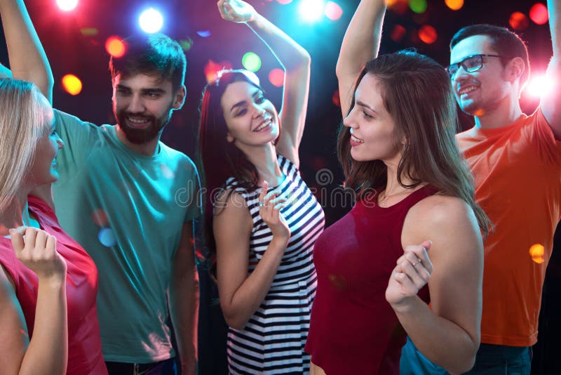 Group of Young People Having Fun Dancing at Party Stock Image - Image ...