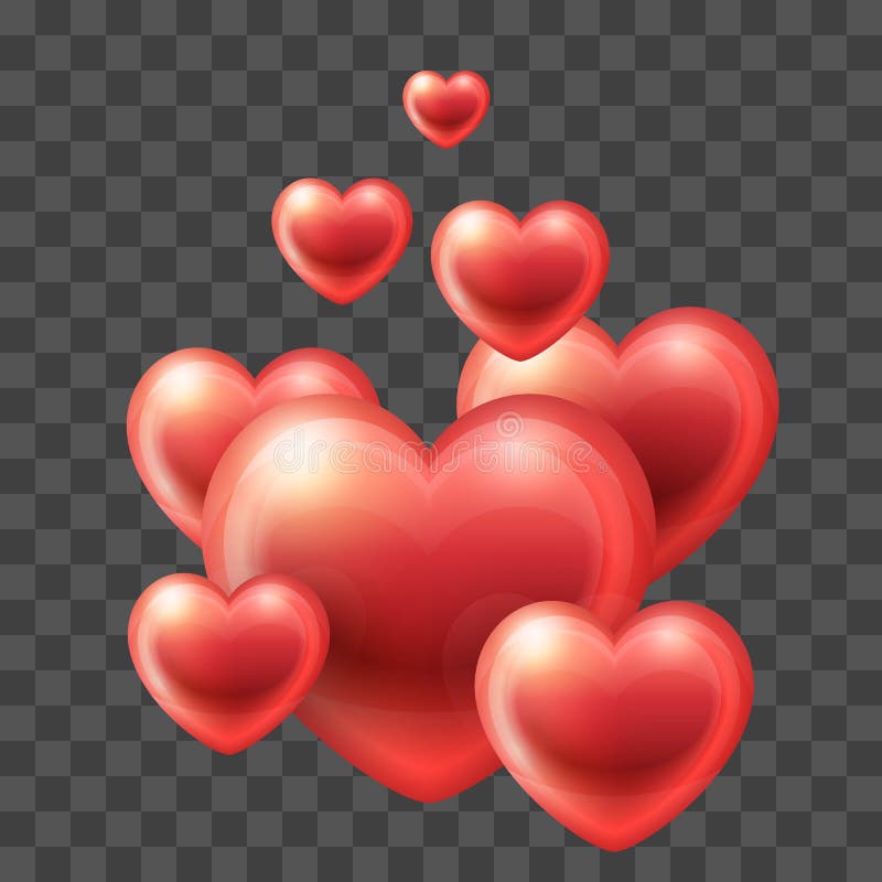 Download Glossy Hearts Love Backgrounds Stock Vector - Illustration ...