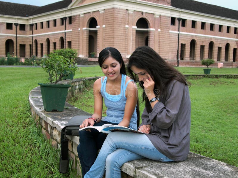 Group of Indian college students. royalty free stock photography