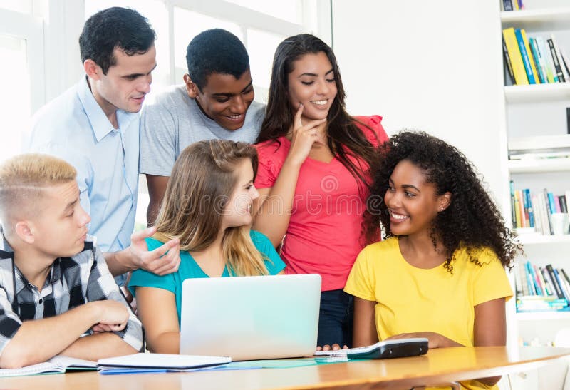 Group of international students working on code at classroom of university. Program coding working stock images, royalty-free photos and pictures