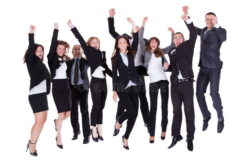 Group of jubilant business people royalty free stock photo Group of jubilant business people royalty free stock photo