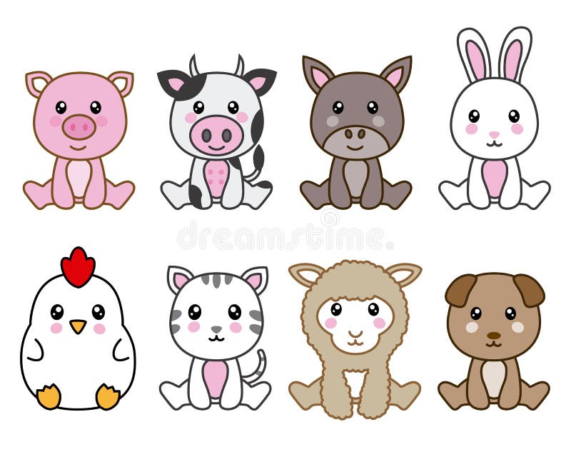 Kawaii Animals Stock Illustrations – 15,594 Kawaii Animals Stock  Illustrations, Vectors & Clipart - Dreamstime