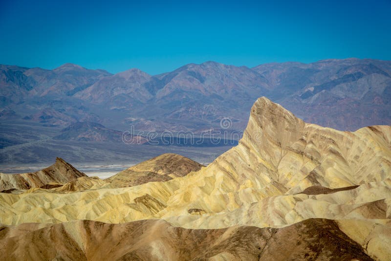 Group of locals and tourist enjoying a blue sky day in the Death Valley National Park