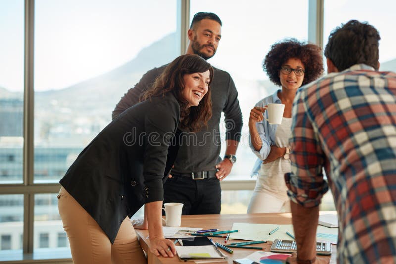 Group of multi ethnic people during business meeting