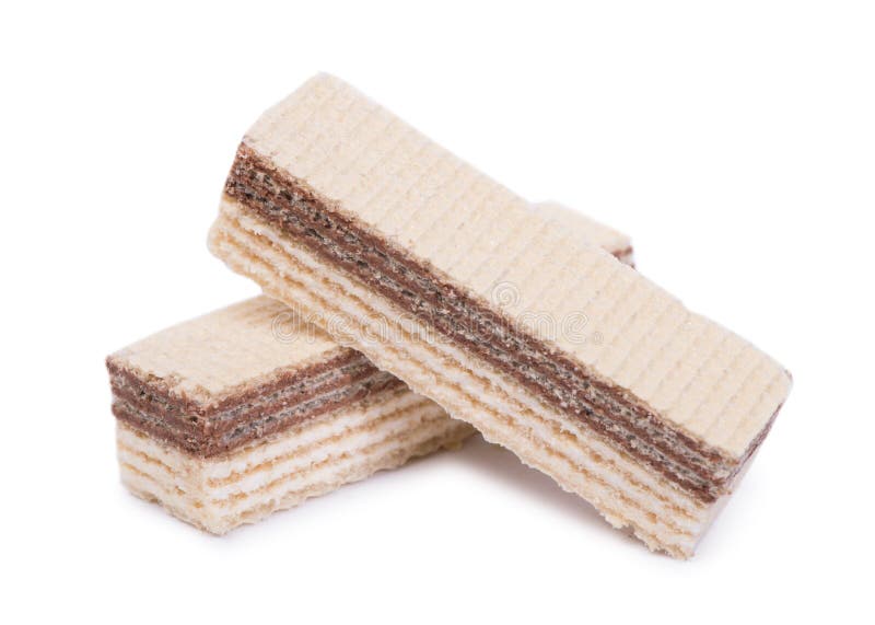 Group of multilayer waffles royalty free stock photo