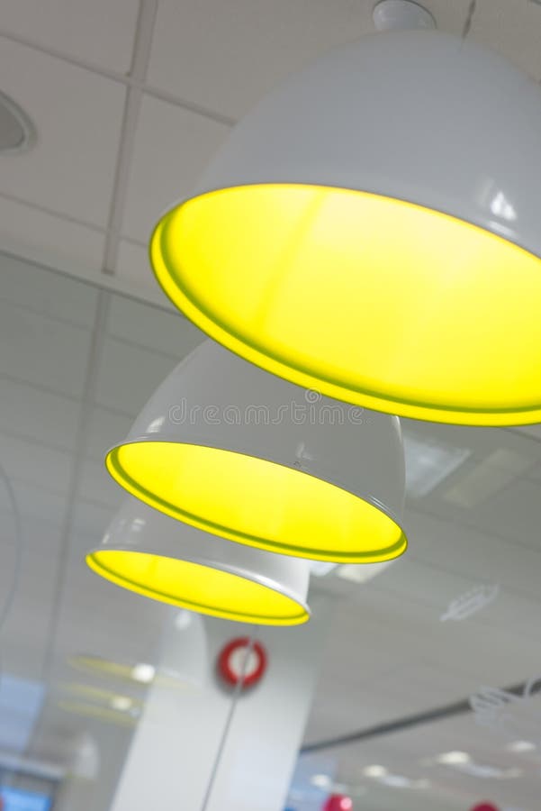 Group of Pendant Lamps stock image. Image of room, lacquered 60214577