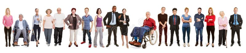 Group people as diversity through inclusion and inclusion concept royalty free stock image