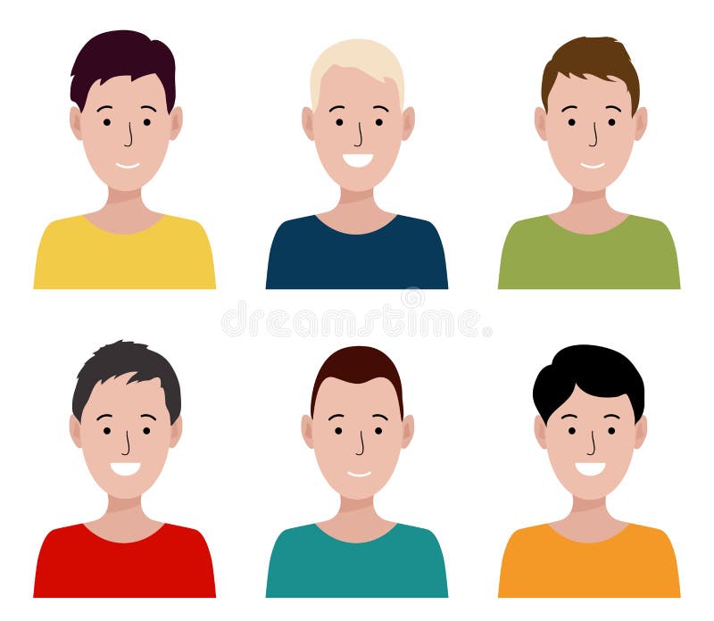 People Icons Set Avatar Profile Diverse Stock Vector (Royalty Free)  1707878122