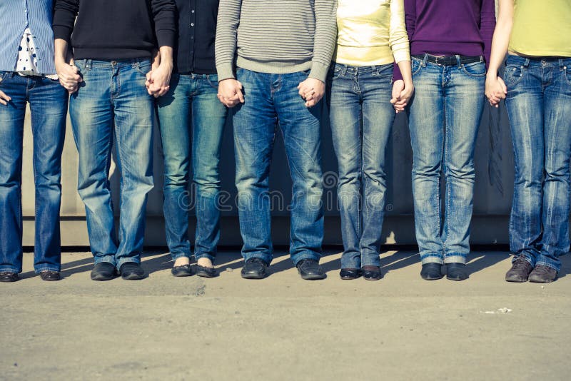 Group of jeans stock photo. Image of look, front, lady - 27851764