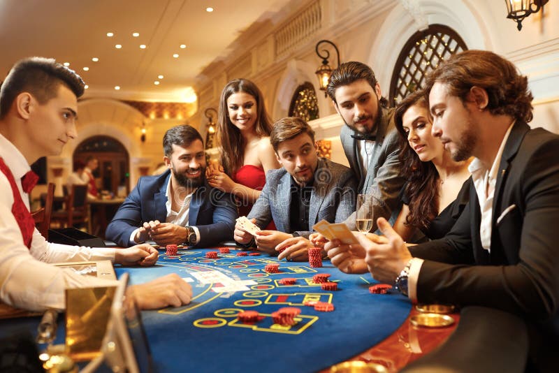 A Group of People Playing Gambling in a Casino Stock Image - Image of  happy, playing: 151513029