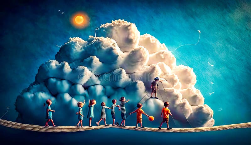 Large Group People Shape Cloud Stock Illustrations – 78 Large Group ...