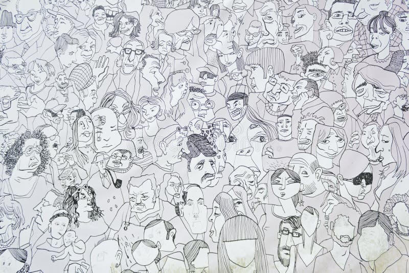 Group of people wall royalty free stock images Group of people wall royalty free stock images