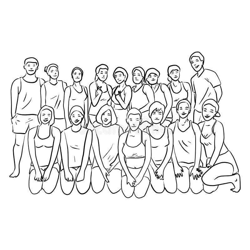 Group Meditation Stock Illustrations 1 434 Group Meditation