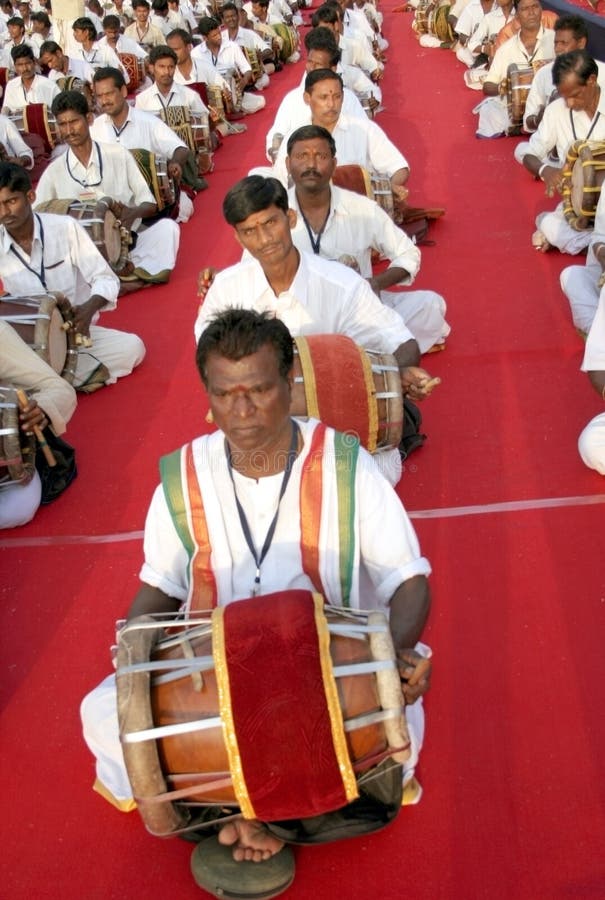 Group Performance of Indian Traditional Music Editorial Photography
