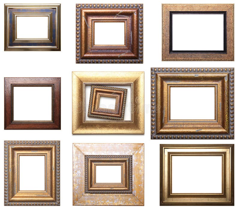 Group of Picture Frames stock image. Image of blank, element 12392511