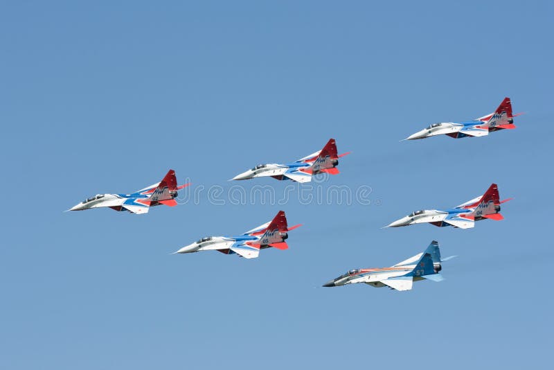 Group pilotage of fighters MIG 29