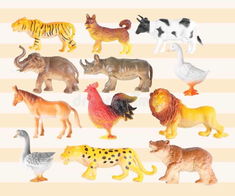 Group of Plastic Animal Doll on Color Background Stock Photo - Image of group, bear: 172857816 Group of Plastic Animal Doll on Color Background Stock Photo - Image of group, bear: 172857816
