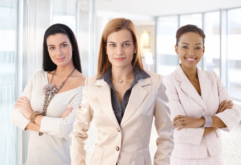 Group portrait of attractive elegant businesswoman stock photos Group portrait of attractive elegant businesswoman stock photos