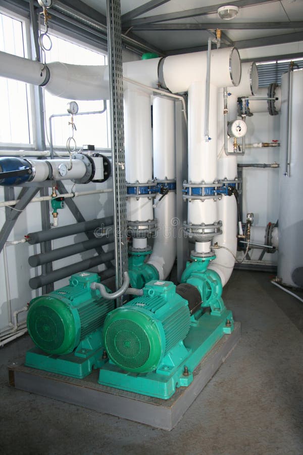 Group of powerful pumps royalty free stock photography